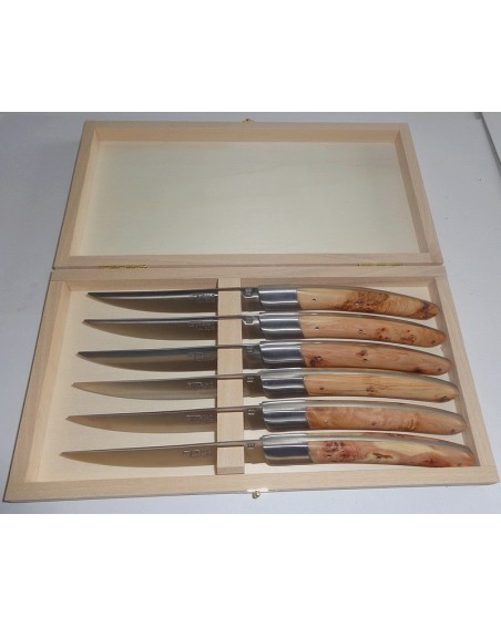 Coffret Bois Couteaux Le Thiers De Table Mitre Inox Manche En